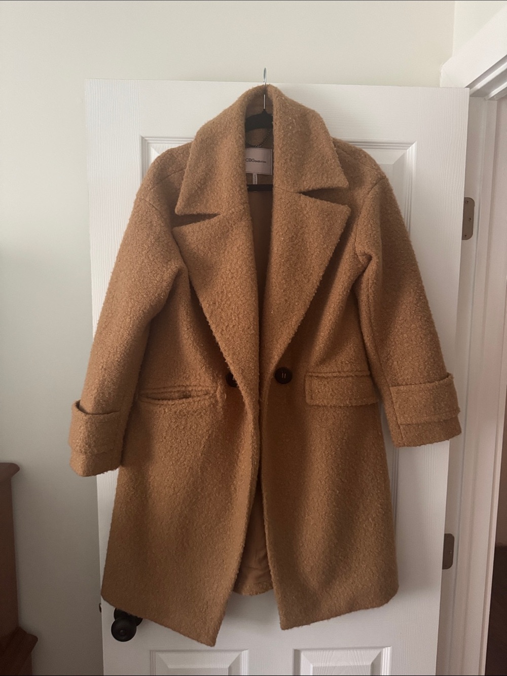 BCBGeneration Camel Teddy Coat